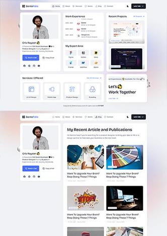 产品设计师个人简历展示前端html5网站模板